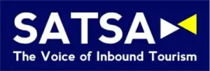 Logo SATSA - La Voix du Tourisme Entrant, promouvant les voyages et les expériences de safari en Afrique du Sud.